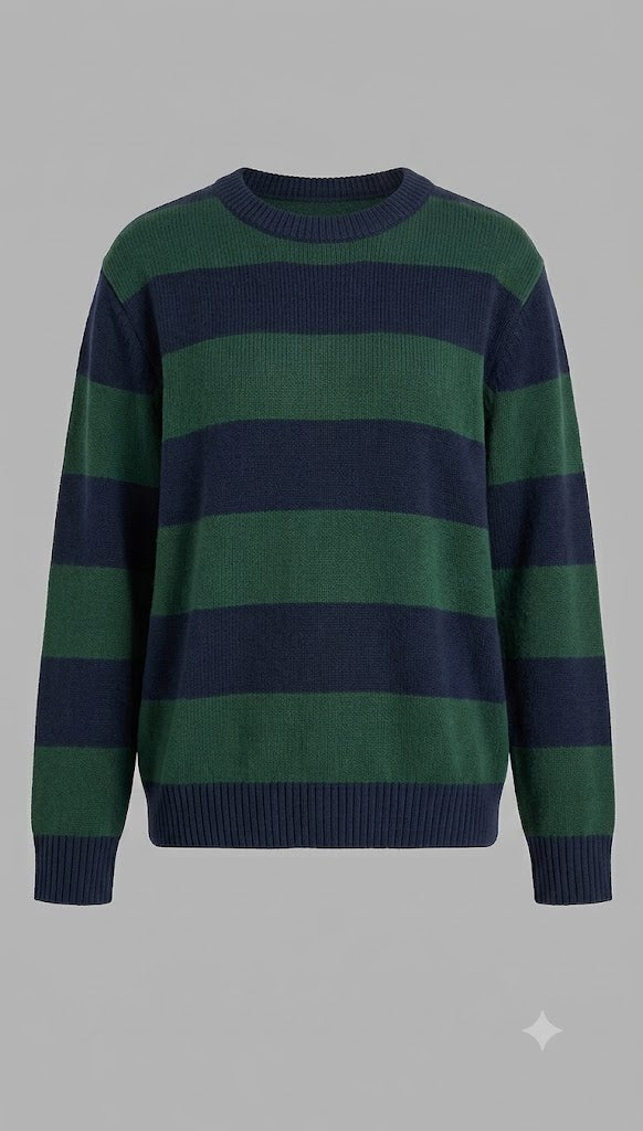 Cobain Striped Crewneck Sweater