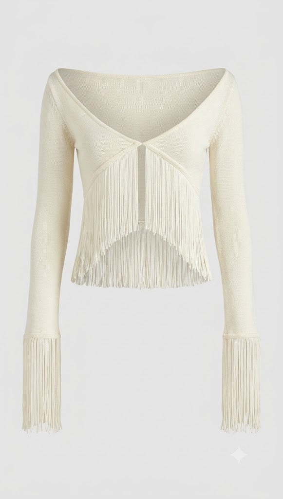 Ethereal Movement Fringe Top