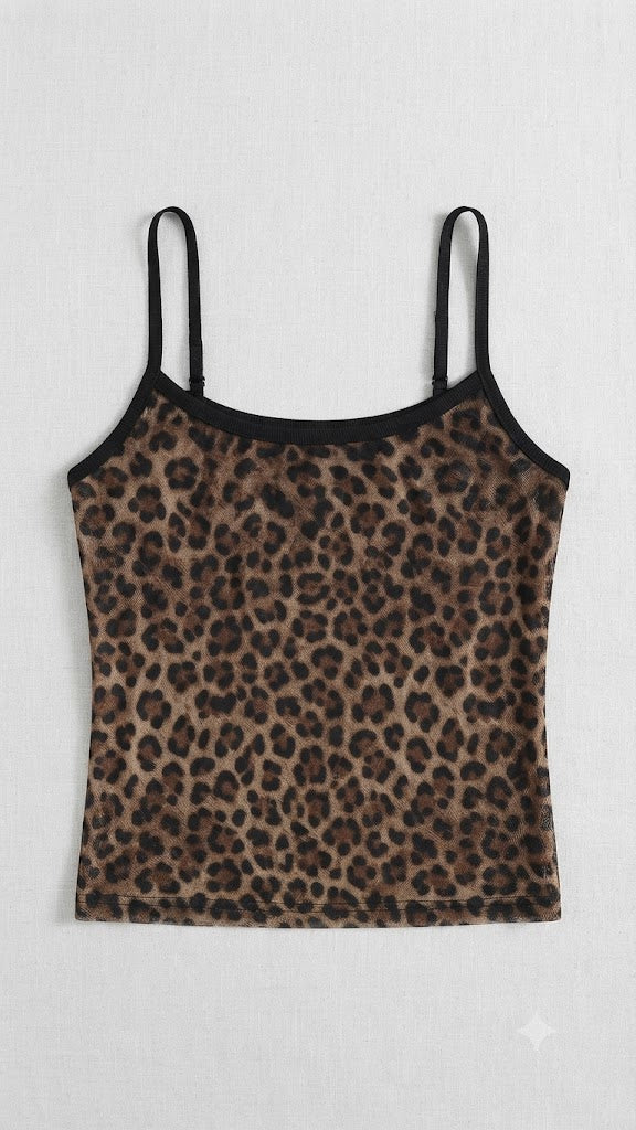 Nightfall Cheetah Mesh Cami