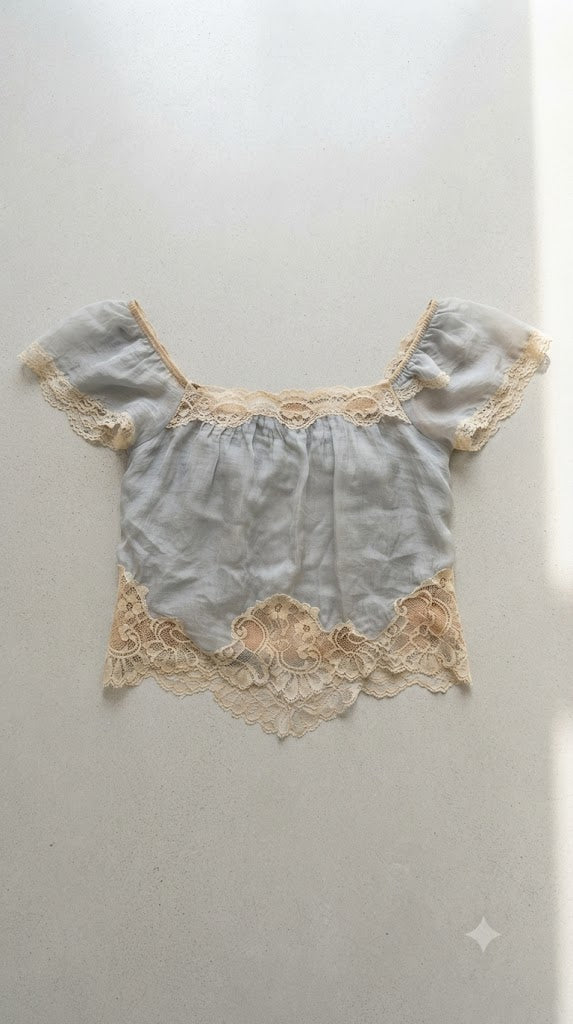 Ethereal Mist Chantilly Blouse