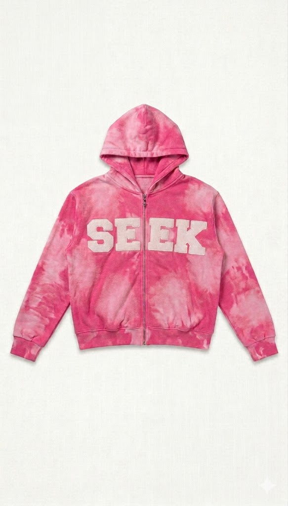 SEEK Applique Zip Hoodie