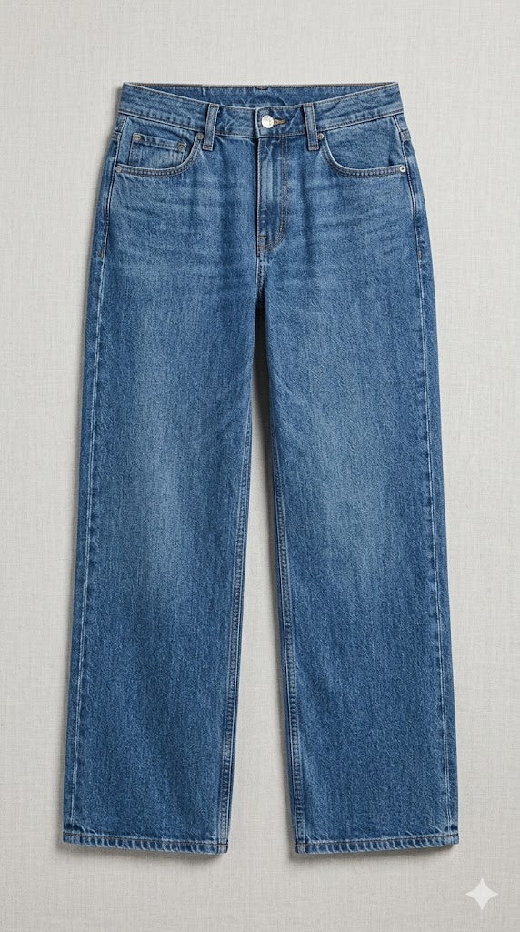 Sienna Mid-Rise Wide-Leg Jeans