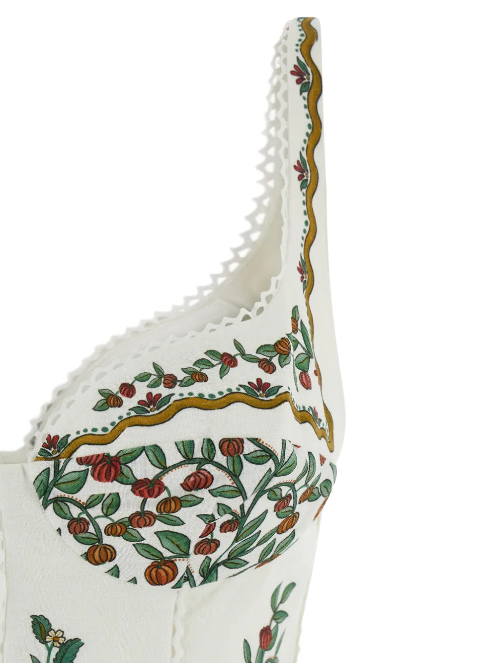 Wildflower Trellis Bustier Midi Dress