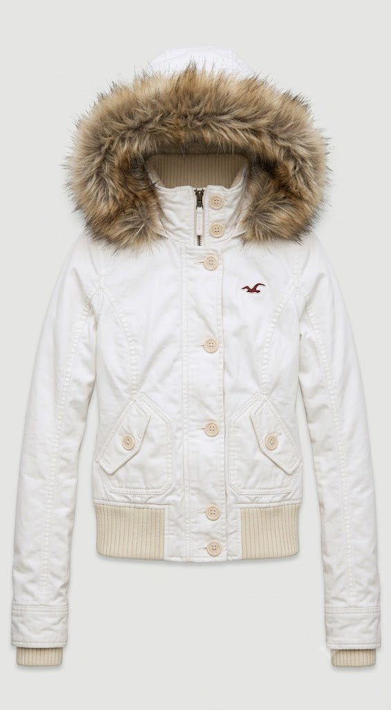 Heritage Cream Canvas Parka