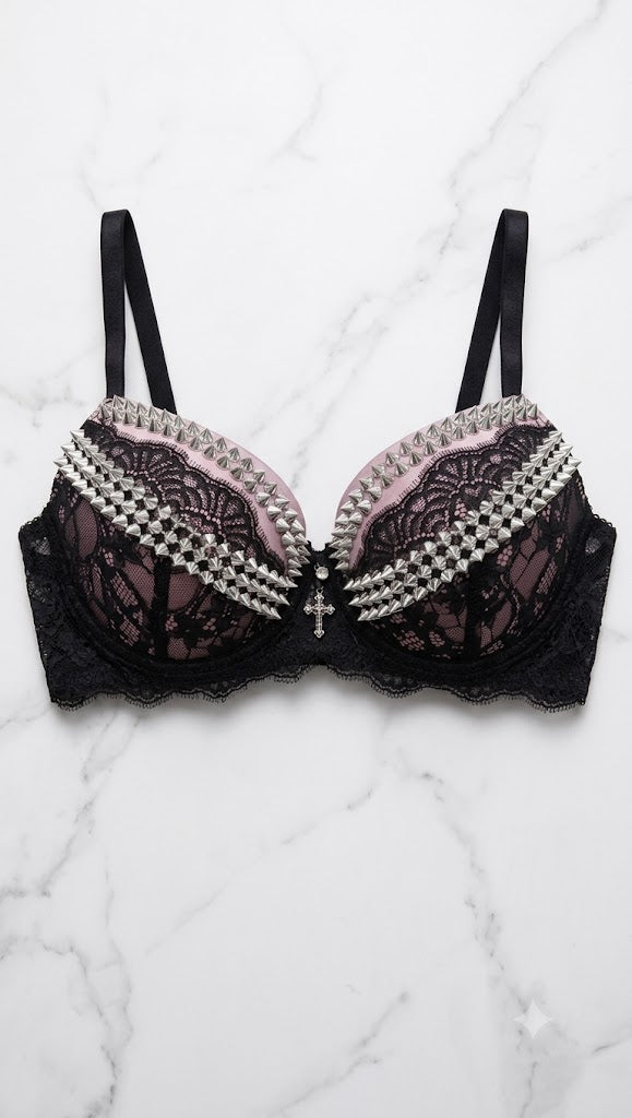 Hardcore Romance Embellished Bra