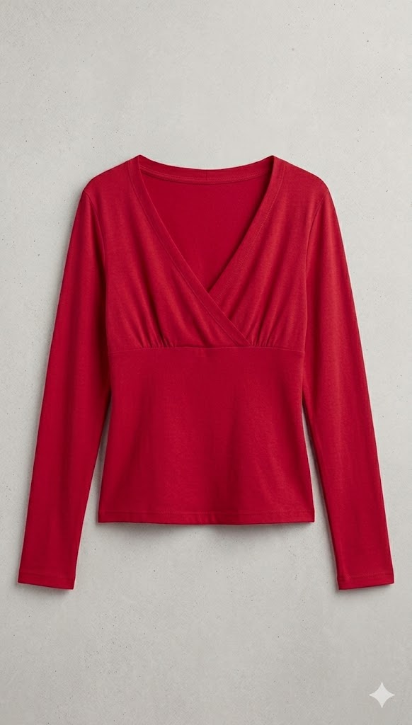Clara Gathered Crossover Knit