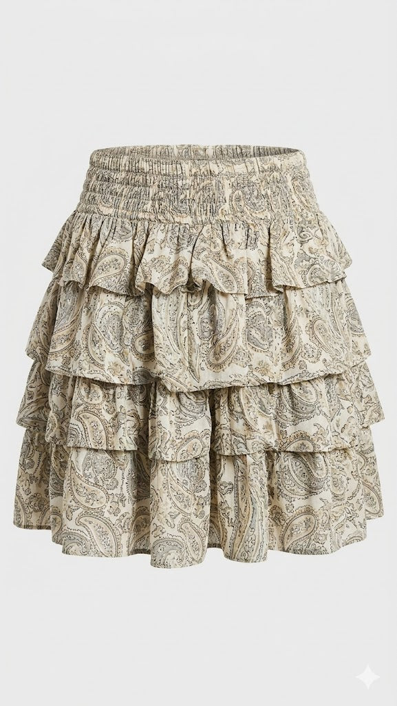 Isla Tiered Smocked Skirt