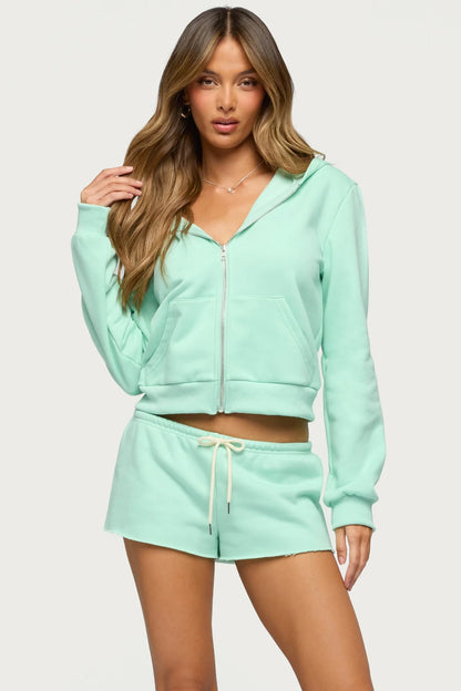 Seafoam Slouchy Zip Lounge Set