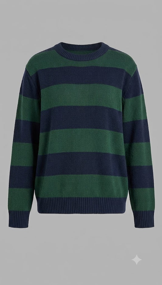 Cobain Striped Crewneck Sweater
