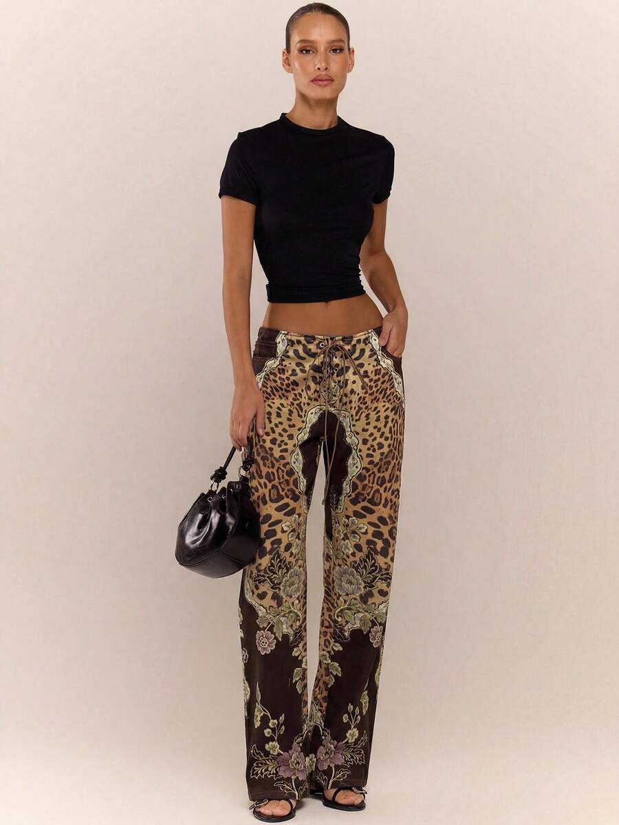 Safari Mirage Lace-Up Trousers