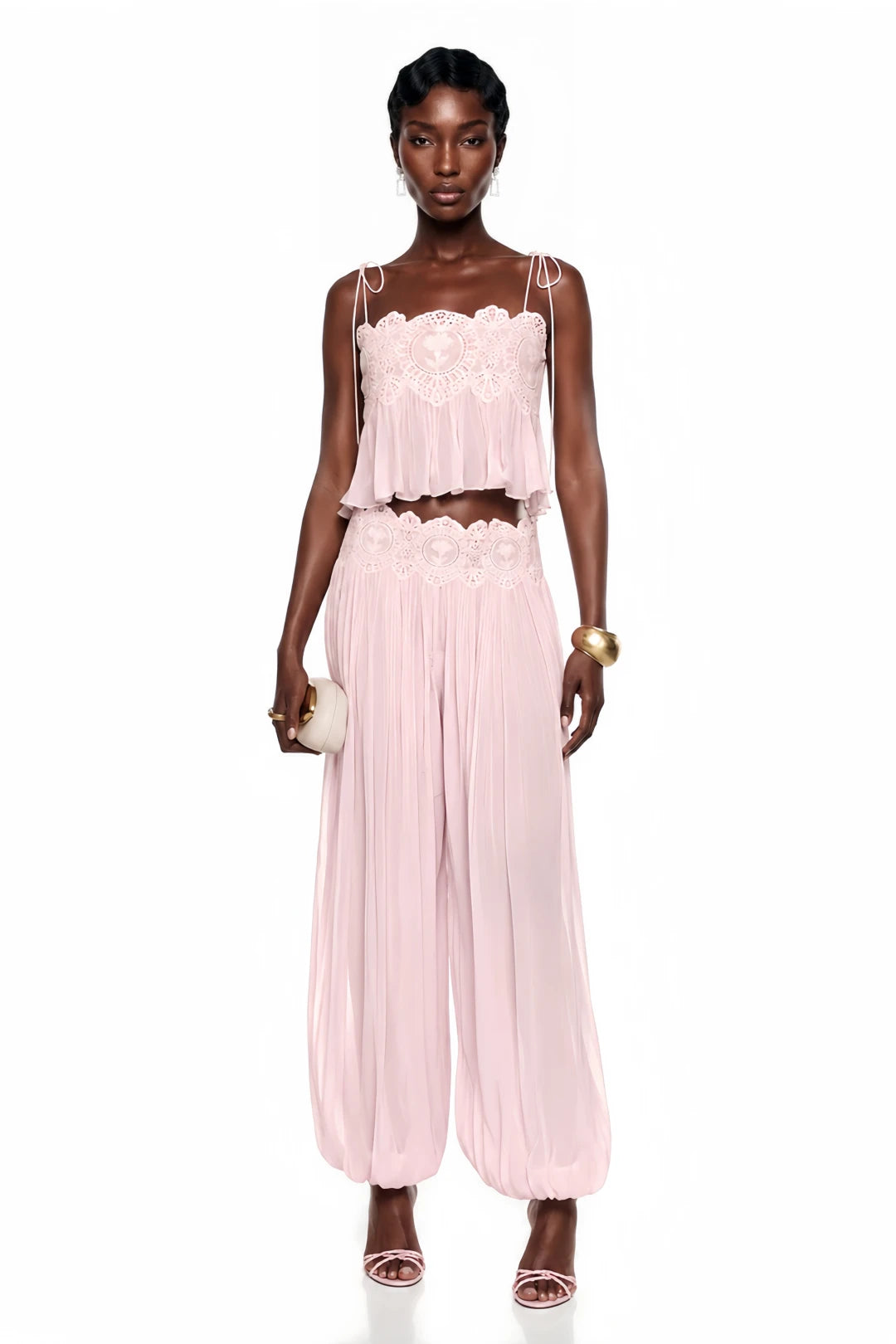 Ethereal Blush Lace Co-ord