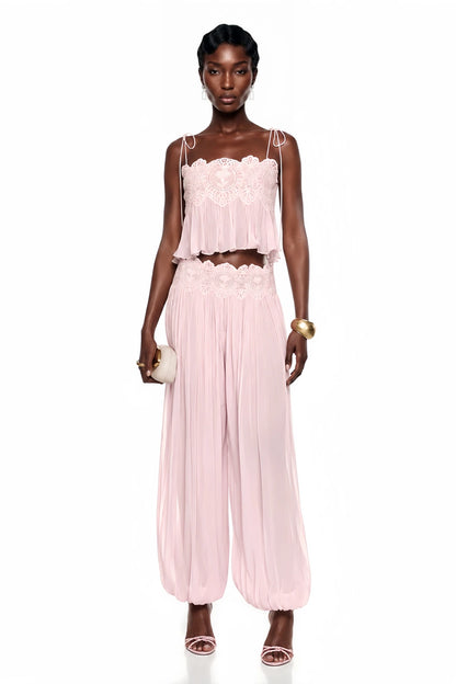 Ethereal Blush Lace Co-ord