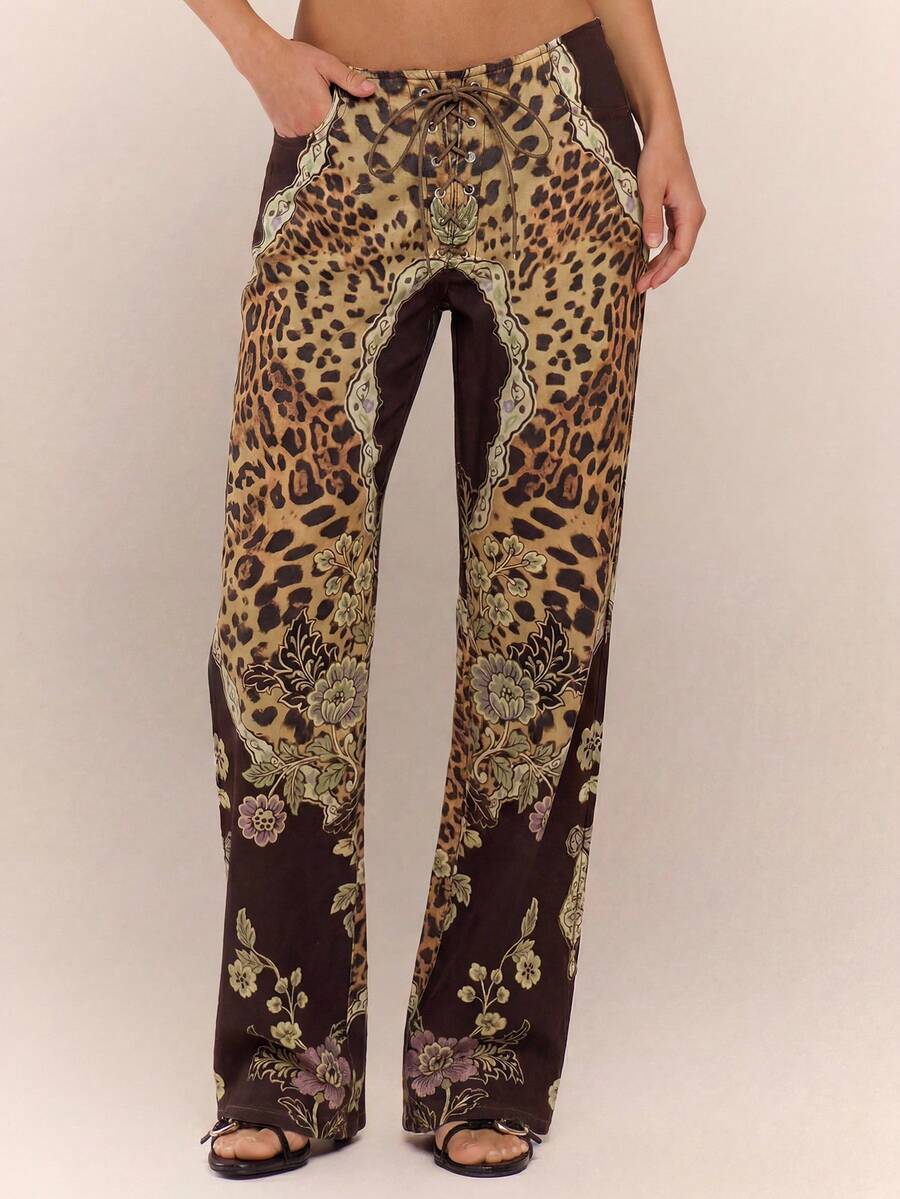 Safari Mirage Lace-Up Trousers