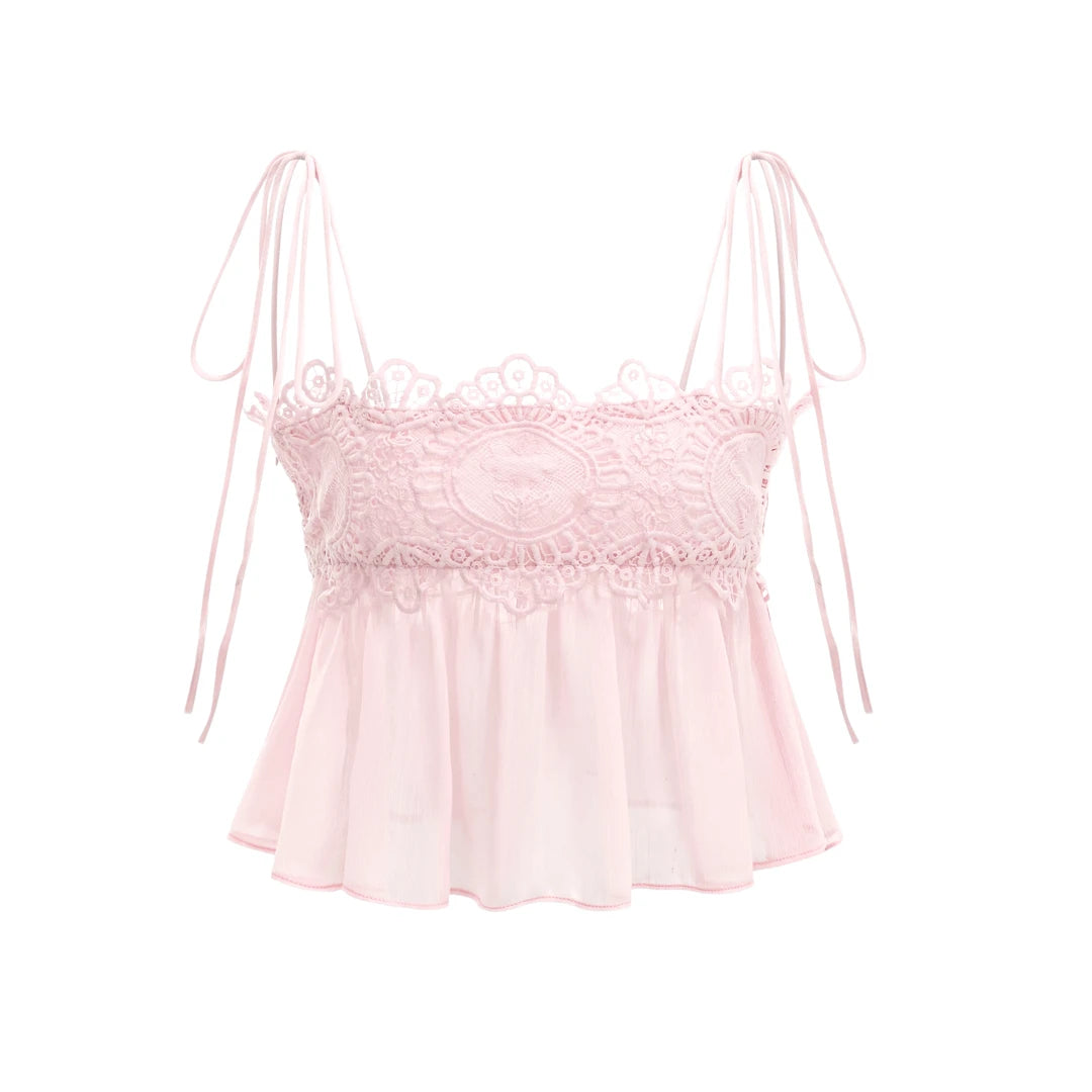 Ethereal Blush Lace Co-ord