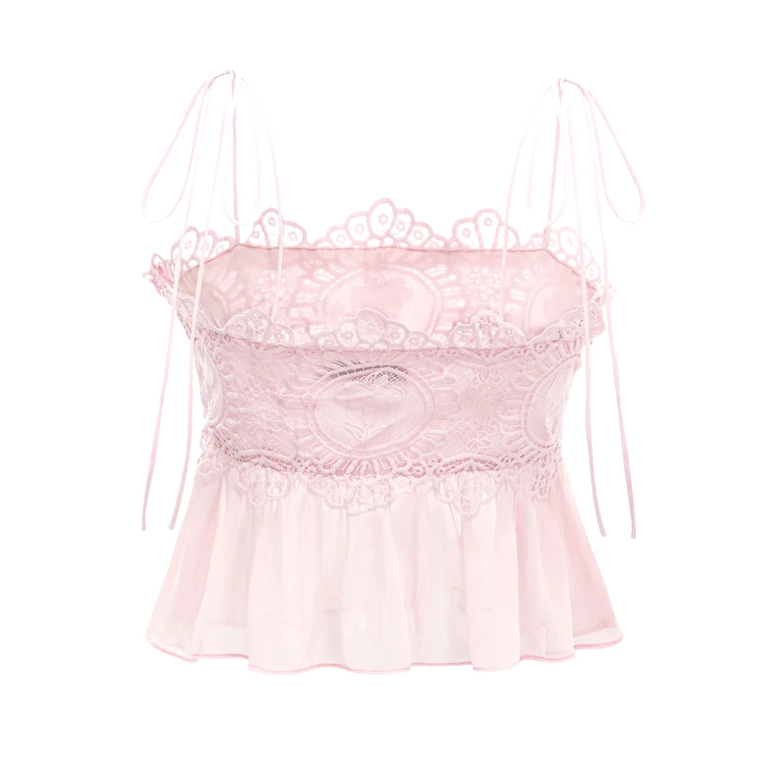 Ethereal Blush Lace Co-ord