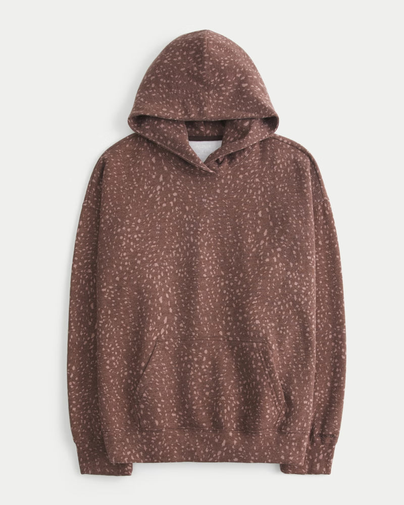 Hollister Mineral-Wash Textured Fleece Hoodie