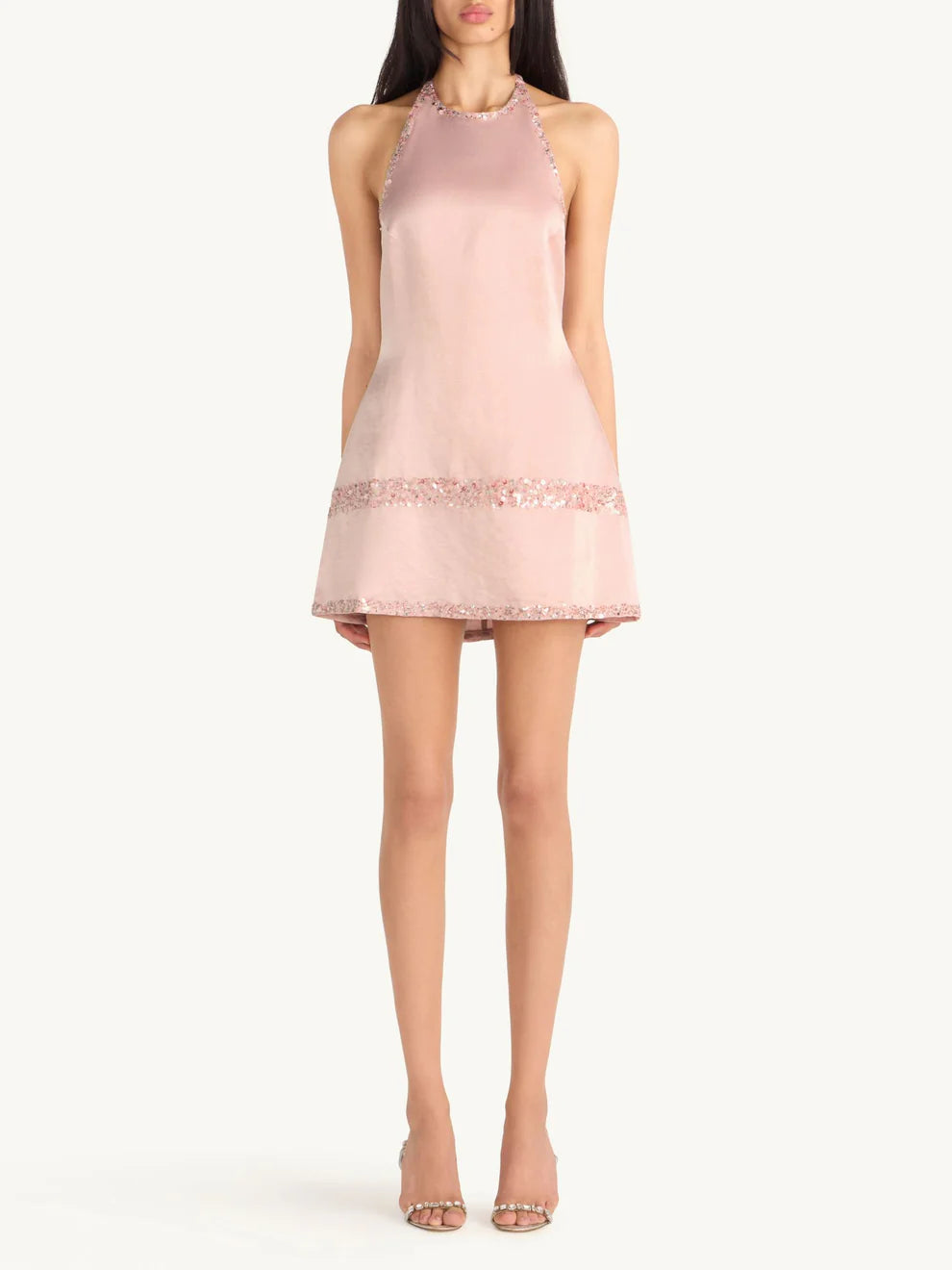Priscilla Pastel Sequin Halter