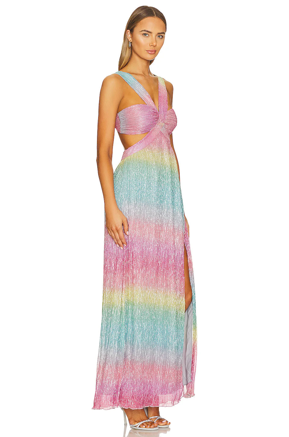 Prismatic Dream Cutout Maxi Dress