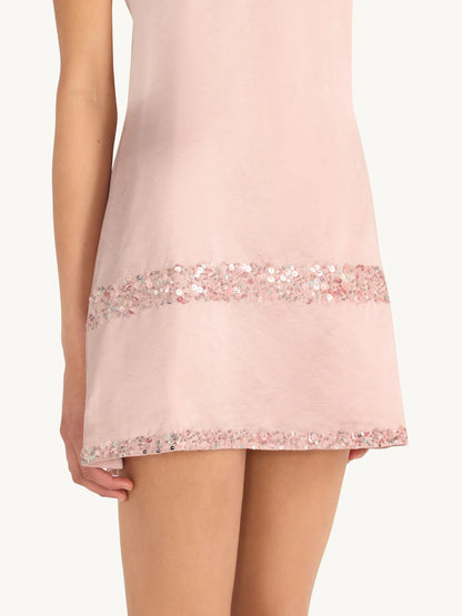 Priscilla Pastel Sequin Halter