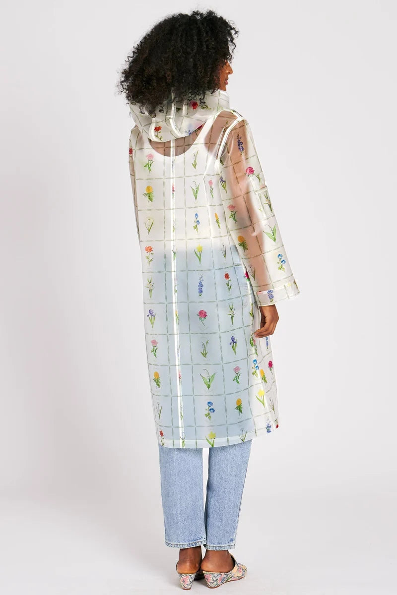 Floral Transparent Raincoat