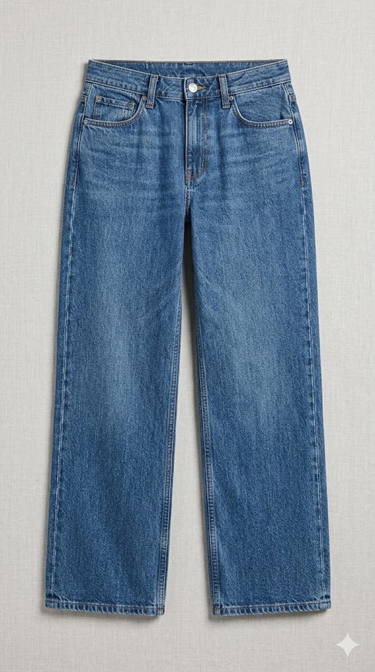 Sienna Mid-Rise Wide-Leg Jeans