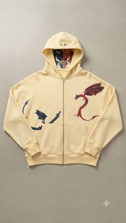 Neo-Zenith Dragon Print Zip-Up