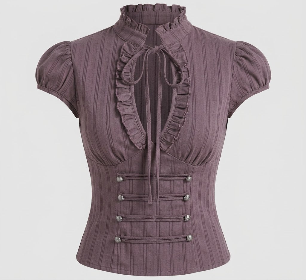 Ruffled Corset Blouse