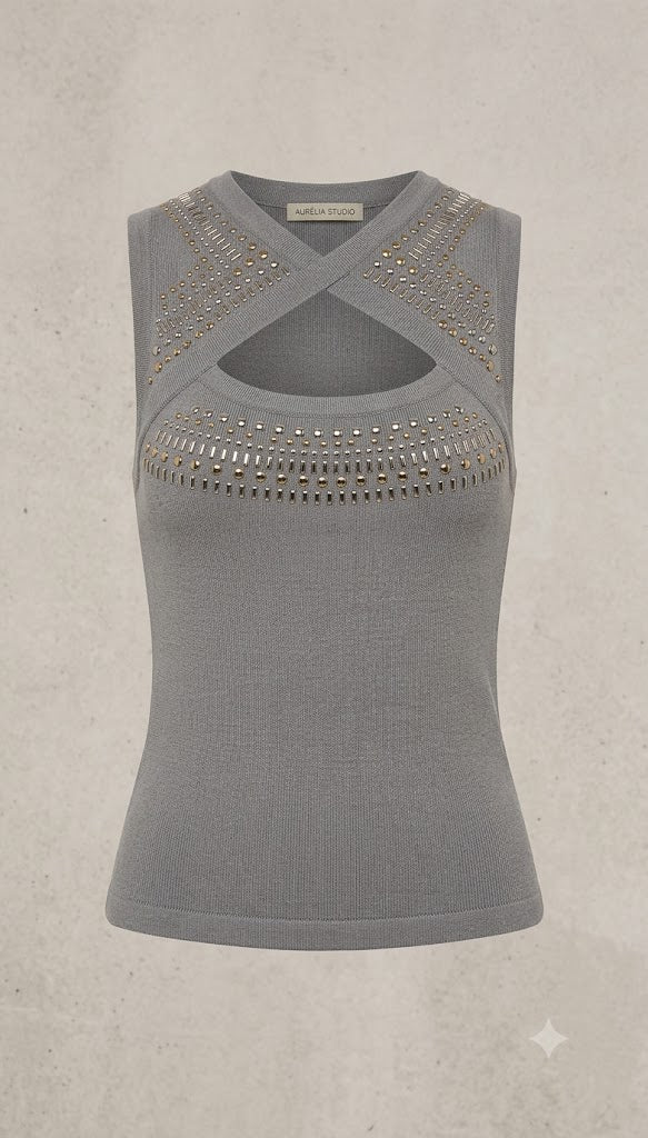 The Rebel Cutout Ribbed Tank