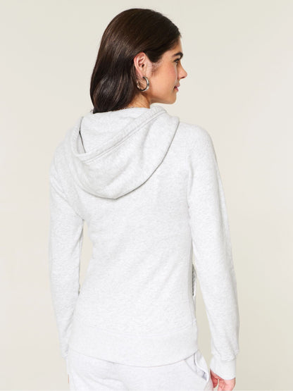 Chrysalis Embroidered Slouchy Zip Hoodie