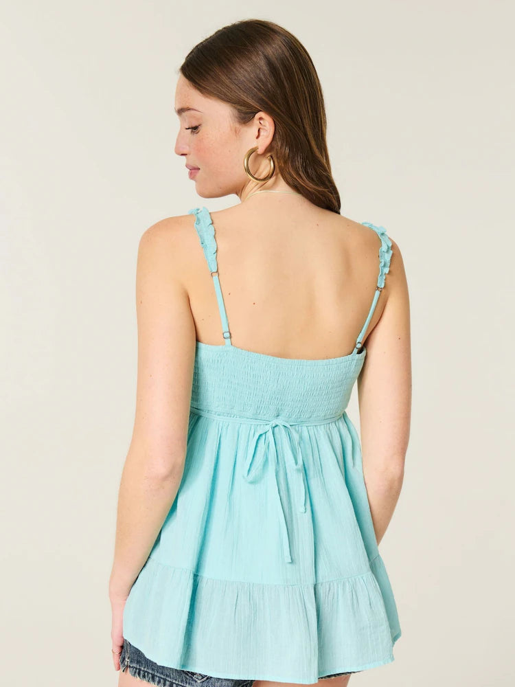 Isla Tiered Pintuck Cami Top