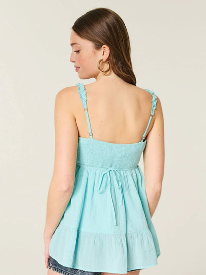 Isla Tiered Pintuck Cami Top
