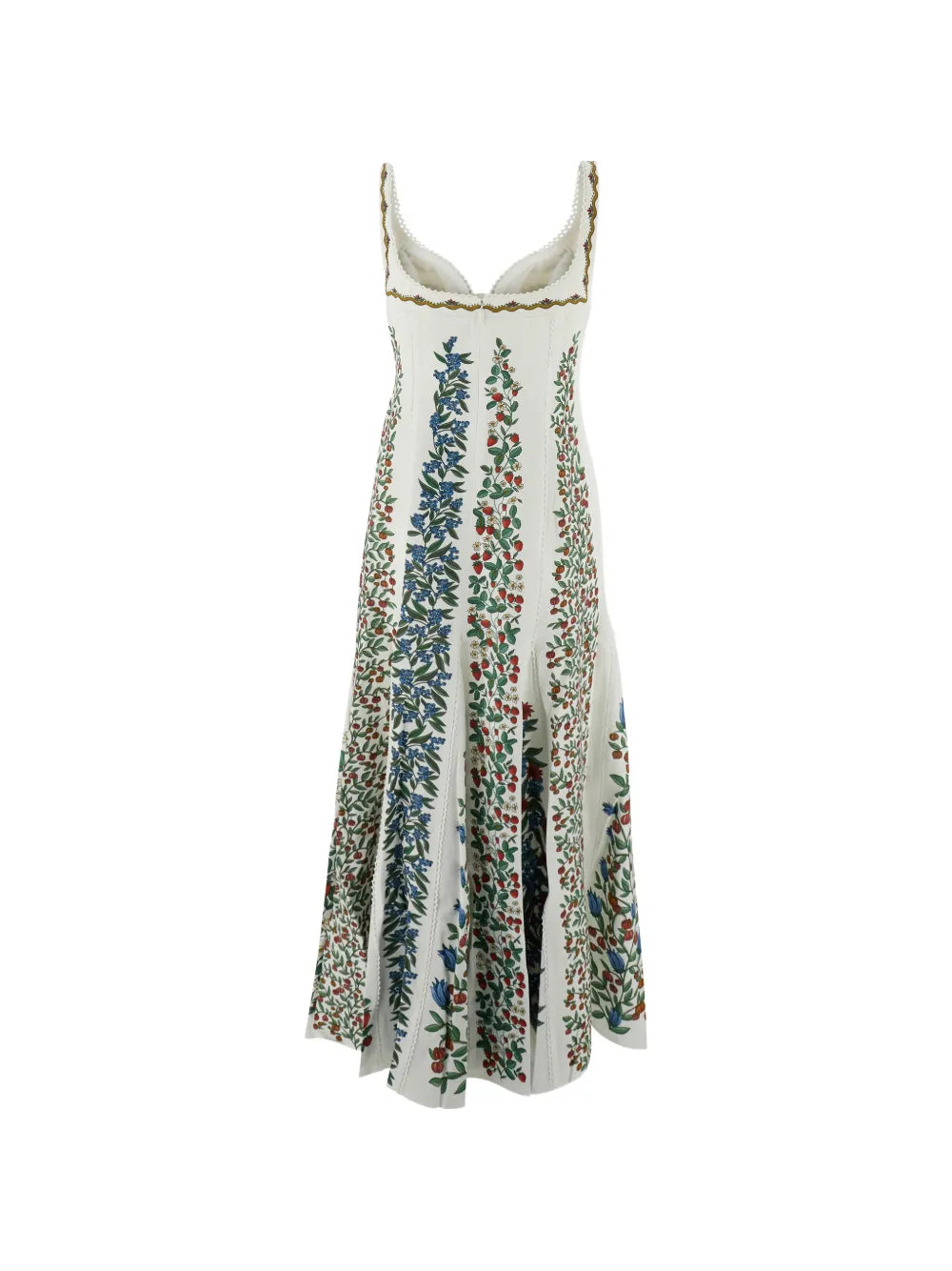 Wildflower Trellis Bustier Midi Dress