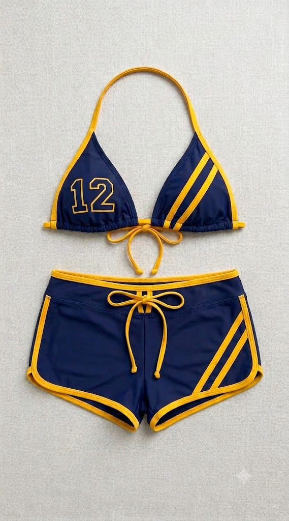 Athletic Core Striped Two-Piece