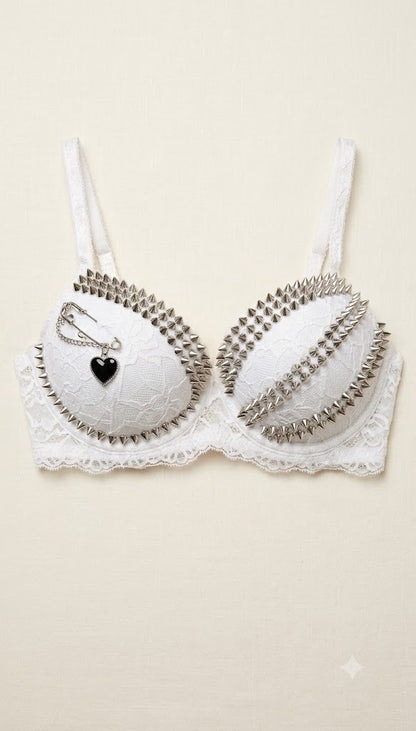Hardcore Romance Embellished Bra
