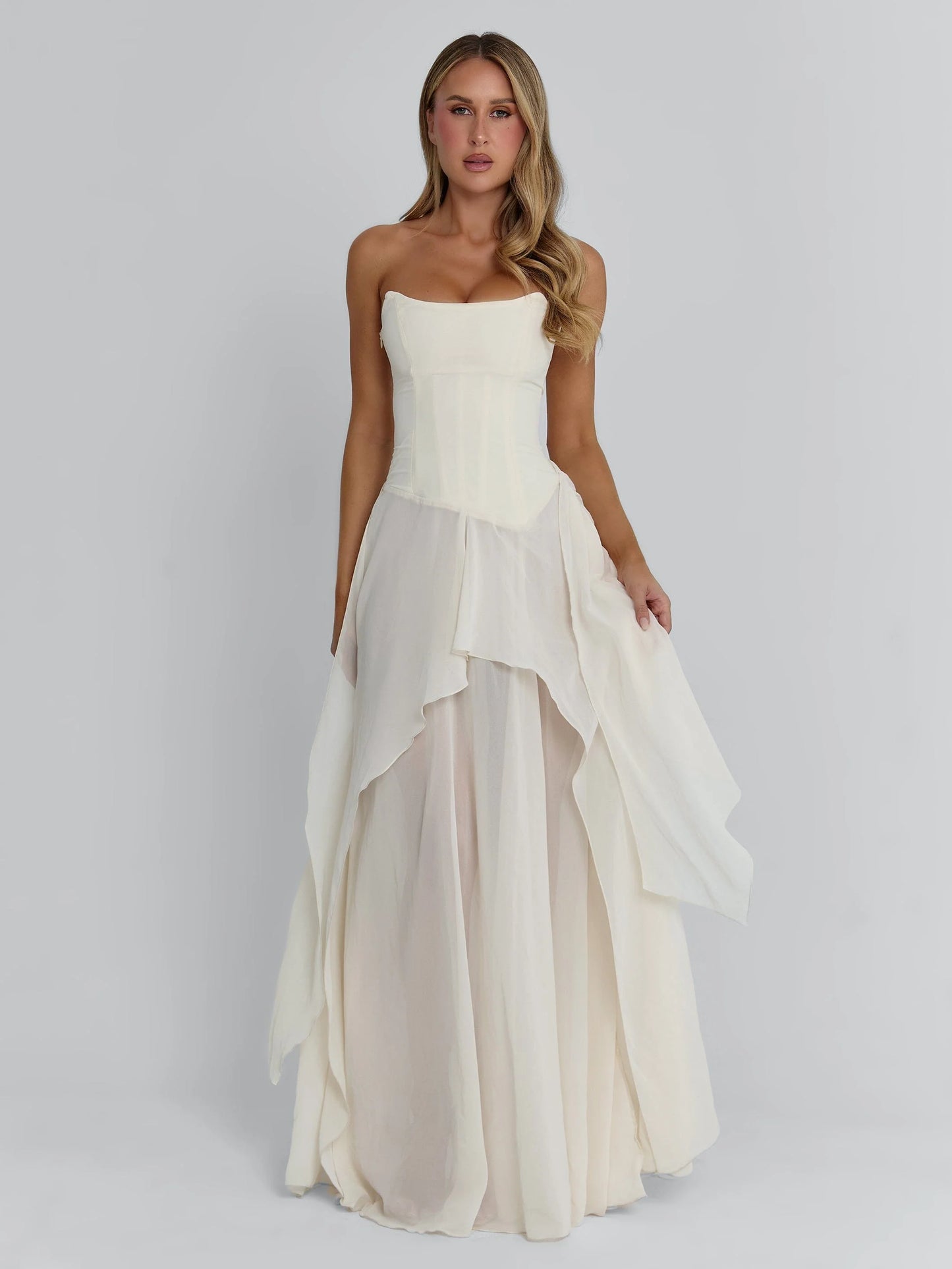 Dreamscape Sheer Layered Maxi Dress