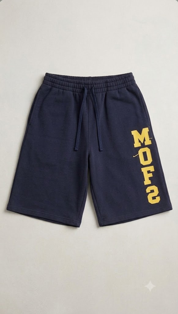 The Varsity Meridian Wide-Leg Lounge Shorts